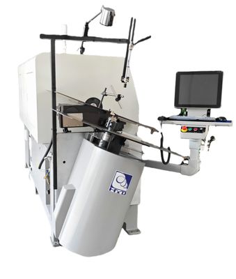 कंप्यूटर नियंत्रित स्प्रिंग वायर झुकने की मशीन और 2-8 मिमी स्टील तार के लिए बनाने की मशीन