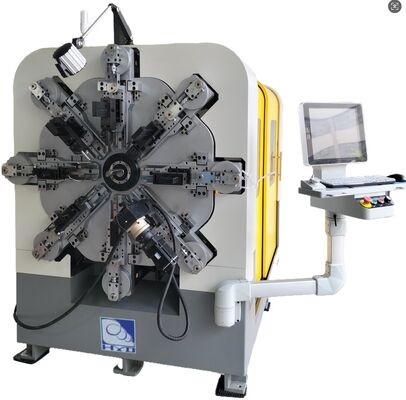 12-14 अक्ष स्वचालित सीएनसी स्प्रिंग बनाने की मशीन, 1 से 4 मिमी स्प्रिंग रोलिंग मशीन