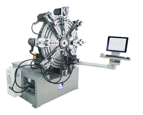 HYD स्वचालित सीएनसी कोलिंग स्प्रिंग वायर बनाने की मशीन 1.0-4.0 मिमी धातु और धातु विज्ञान मशीनरी के लिए कैमलेस मोटर कोर